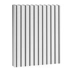 Vertical Dark Grey Stripes Pattern Canvas Print Gallery Image 8
