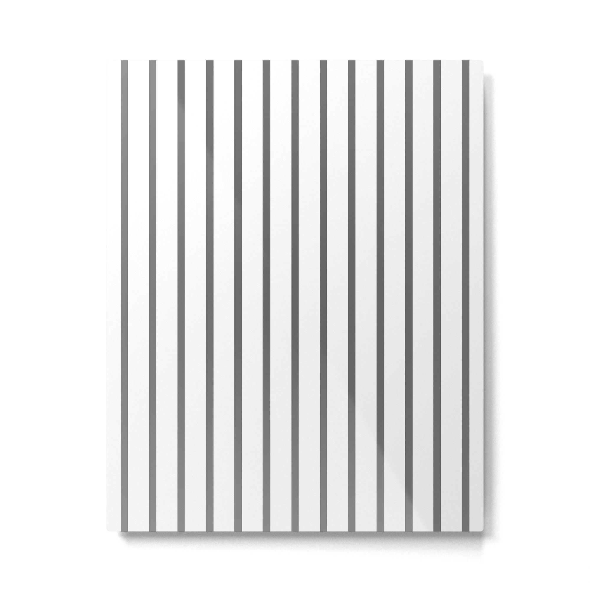 Vertical Dark Grey Stripes Pattern Metal Print Gallery Image 6