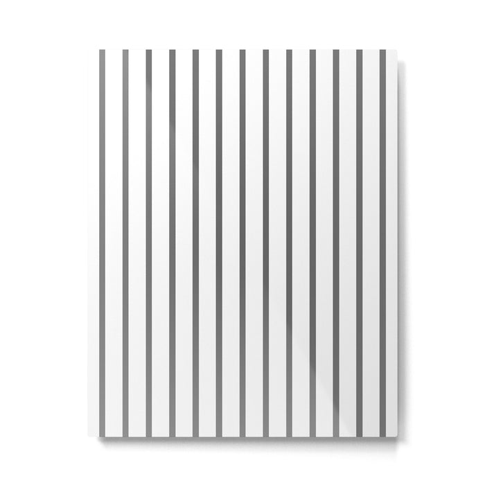 Vertical Dark Grey Stripes Pattern Metal Print Gallery Image 1