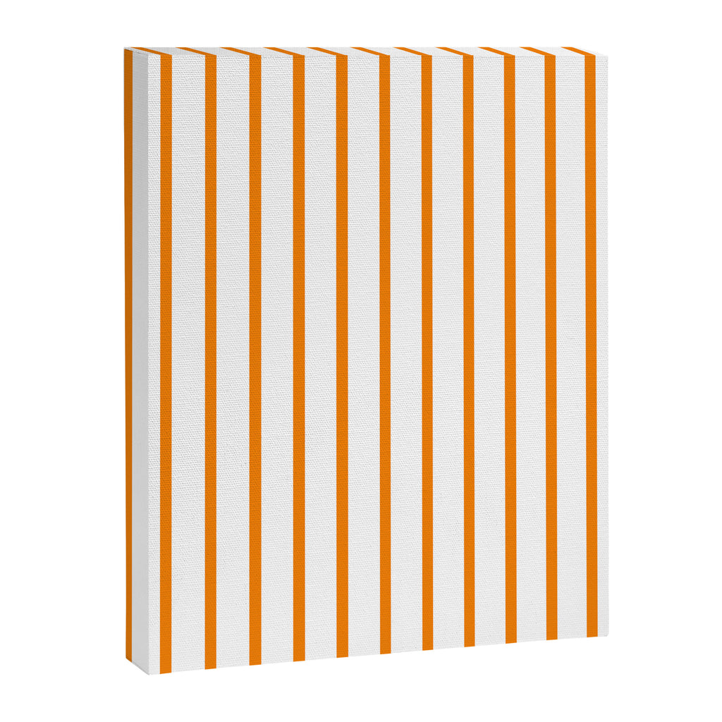 Vertical Orange Stripes Pattern Canvas Print Gallery Image 8