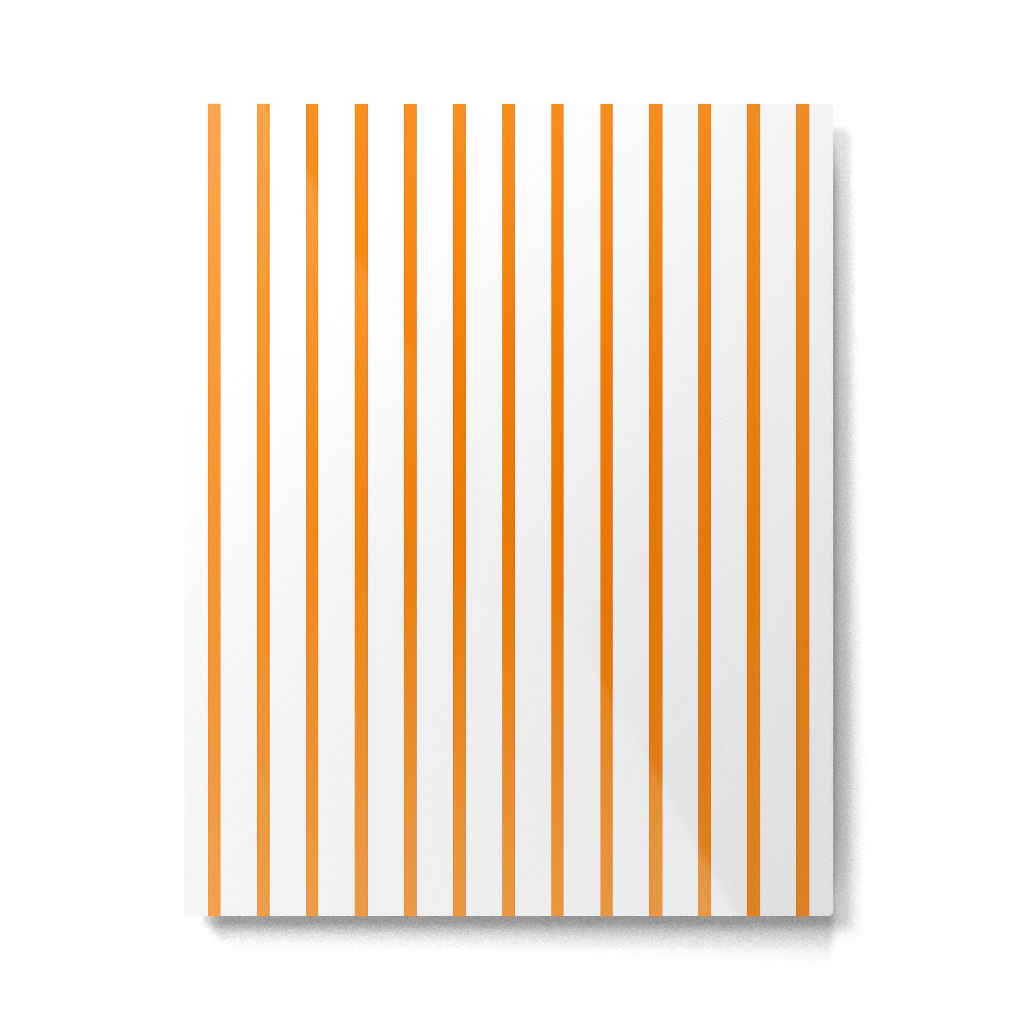 Vertical Orange Stripes Pattern Metal Print Gallery Image 6