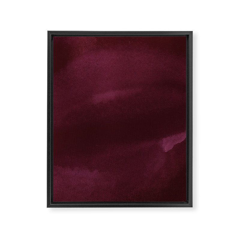 Abstract modern dark burgundy watercolor Framed Canvas Print Gallery Image 8