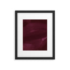 Abstract modern dark burgundy watercolor Framed Art Print Gallery Image 4