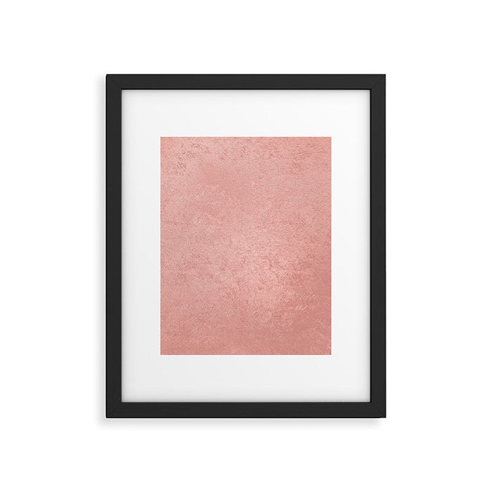 Abstract modern rose pink geometrical pattern Framed Art Print Gallery Image 1