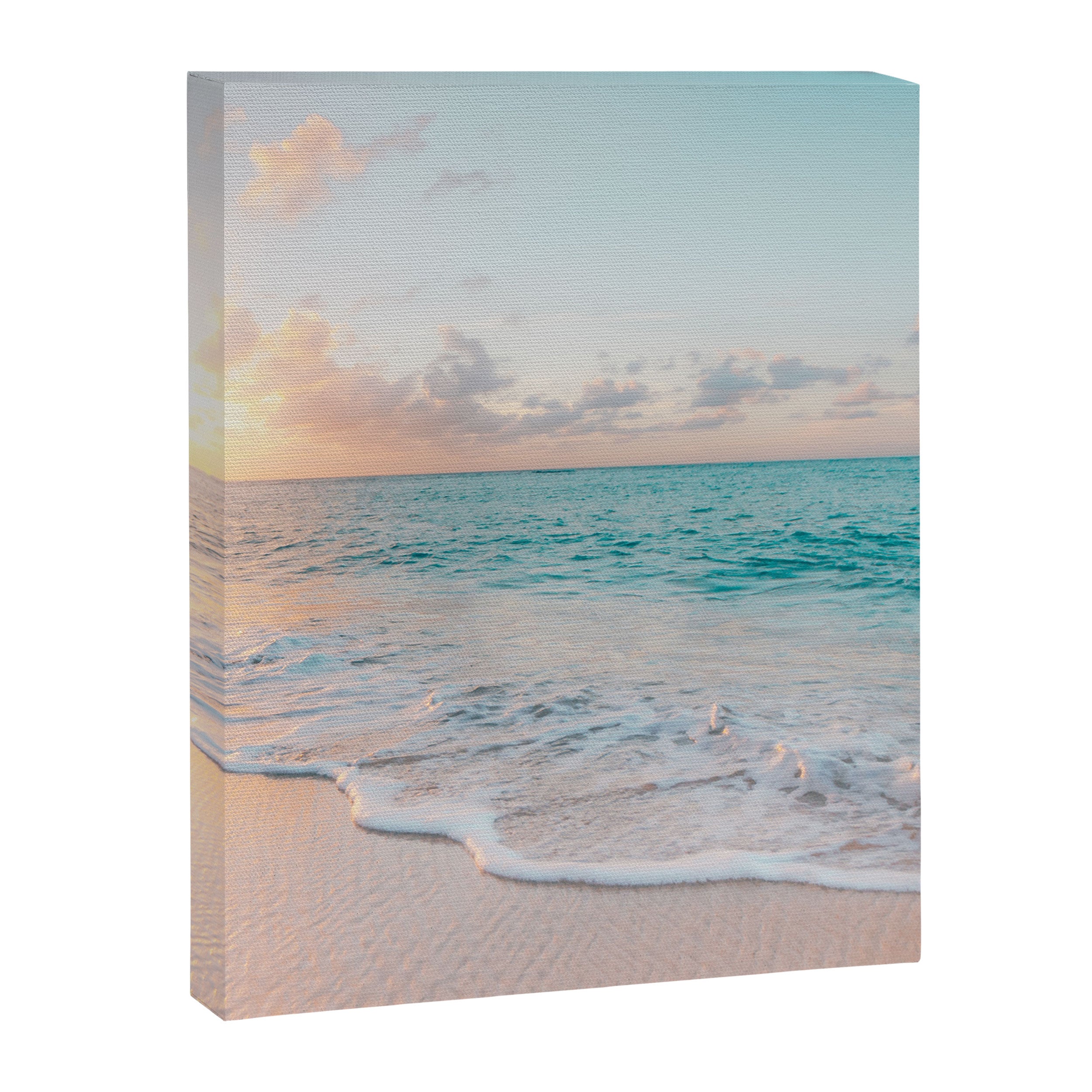 Beautiful tropical turquoise sandy beach photo Canvas Print Gallery Image 8