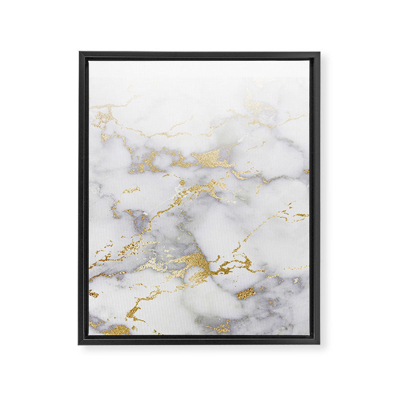 Blush chic faux gold gray gradient marble Framed Canvas Print Gallery Image 8