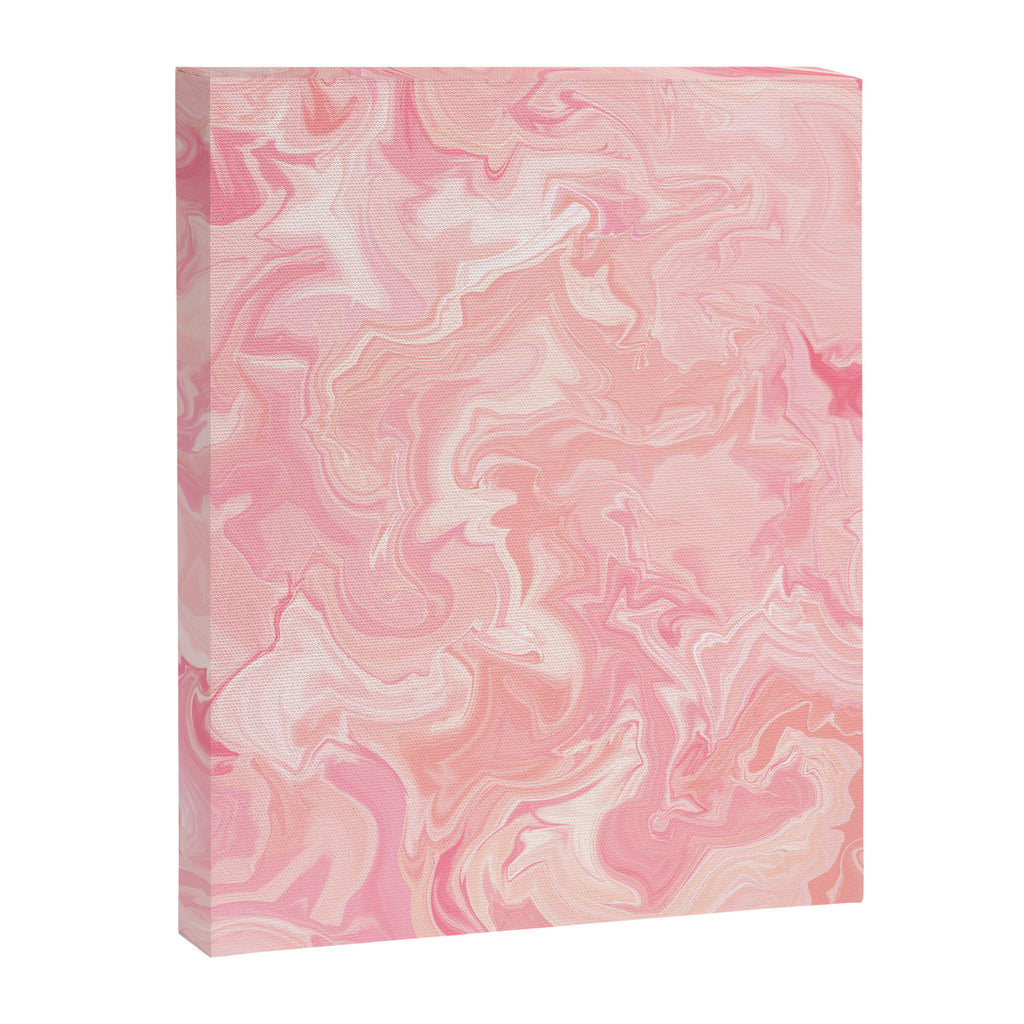 Blush pink abstract watercolor marble pattern Canvas Print Gallery Image 8