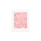Blush pink abstract watercolor marble pattern Art Print Gallery Image 1
