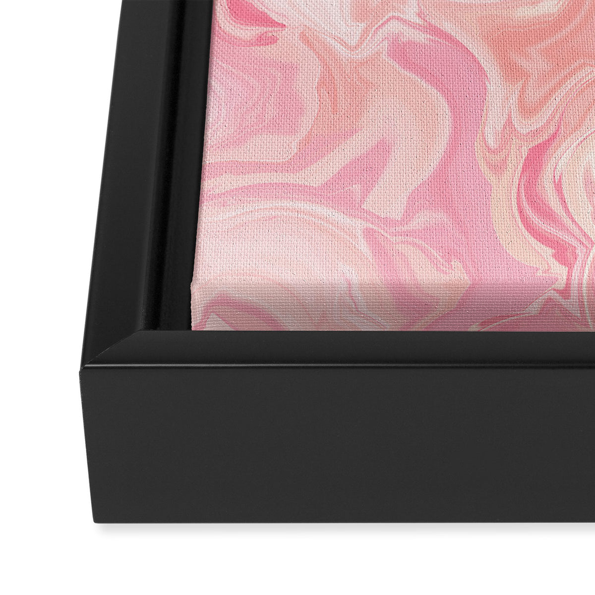 Blush pink abstract watercolor marble pattern Framed Canvas Print Gallery Image 3