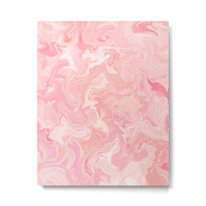 Blush pink abstract watercolor marble pattern Metal Print Gallery Image 1