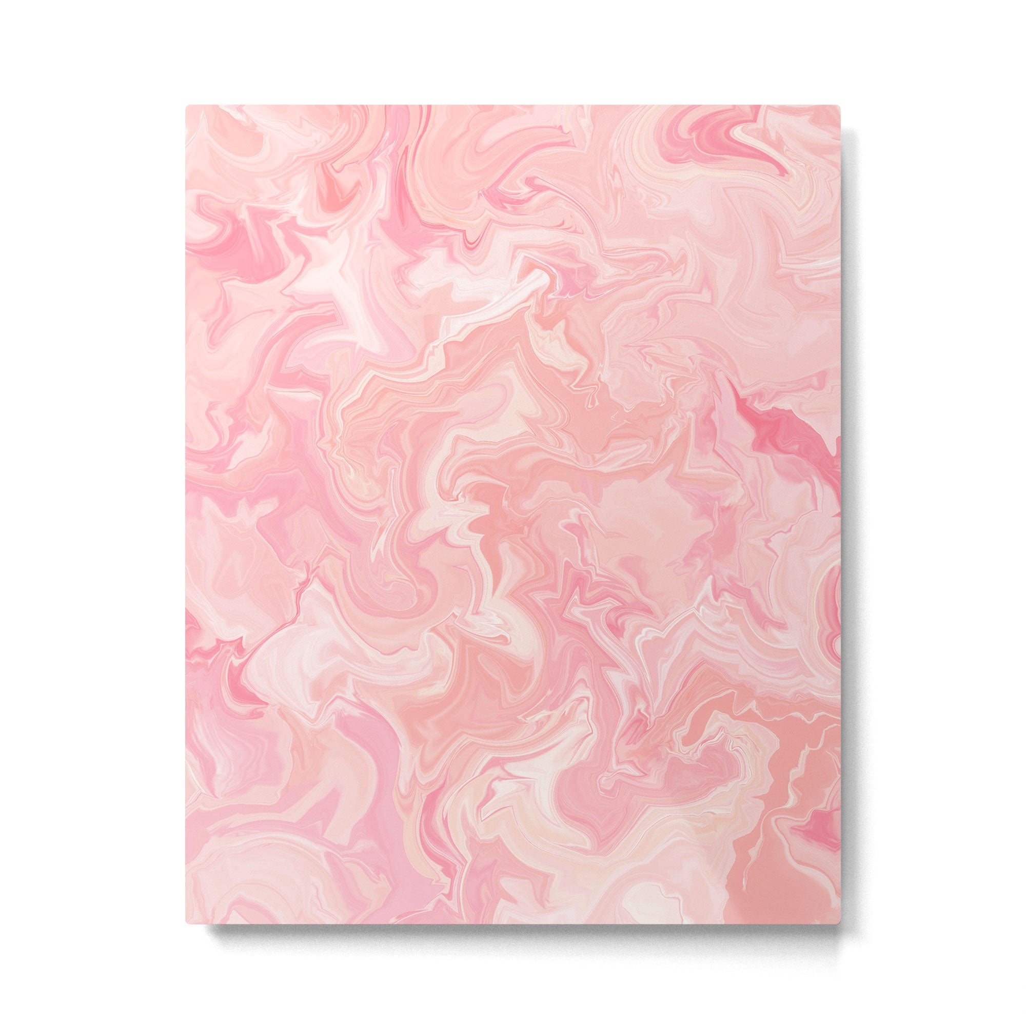 Blush pink abstract watercolor marble pattern Metal Print Gallery Image 6