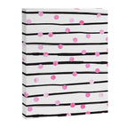 Blush pink black watercolor modern stripes polka dots Canvas Print Gallery Image 8