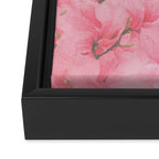 Blush pink green watercolor orchids flowers  Framed Canvas Print Gallery Image 3
