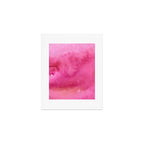 Blush pink magenta watercolor paint gradient Art Print Gallery Image 1