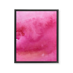 Blush pink magenta watercolor paint gradient Framed Canvas Print Gallery Image 8
