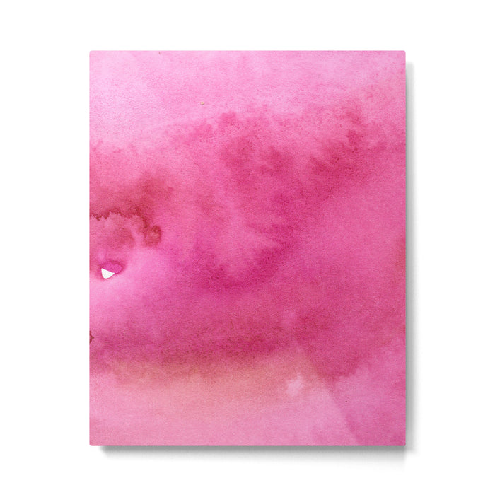 Blush pink magenta watercolor paint gradient Metal Print Gallery Image 1
