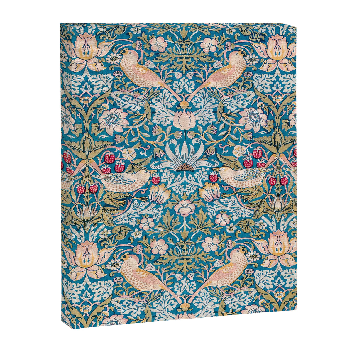 Bohemian elegant blue pink white bird floral Canvas Print Gallery Image 8