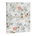 Elegant abstract coral pastel blue modern rustic floral Canvas Print Gallery Image 8