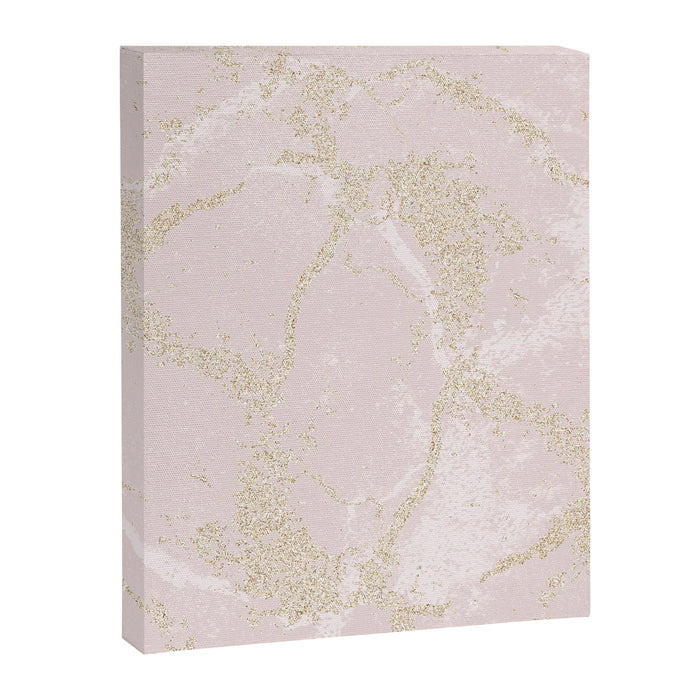 Elegant modern blush pink gold pastel marble Canvas Print Gallery Image 1