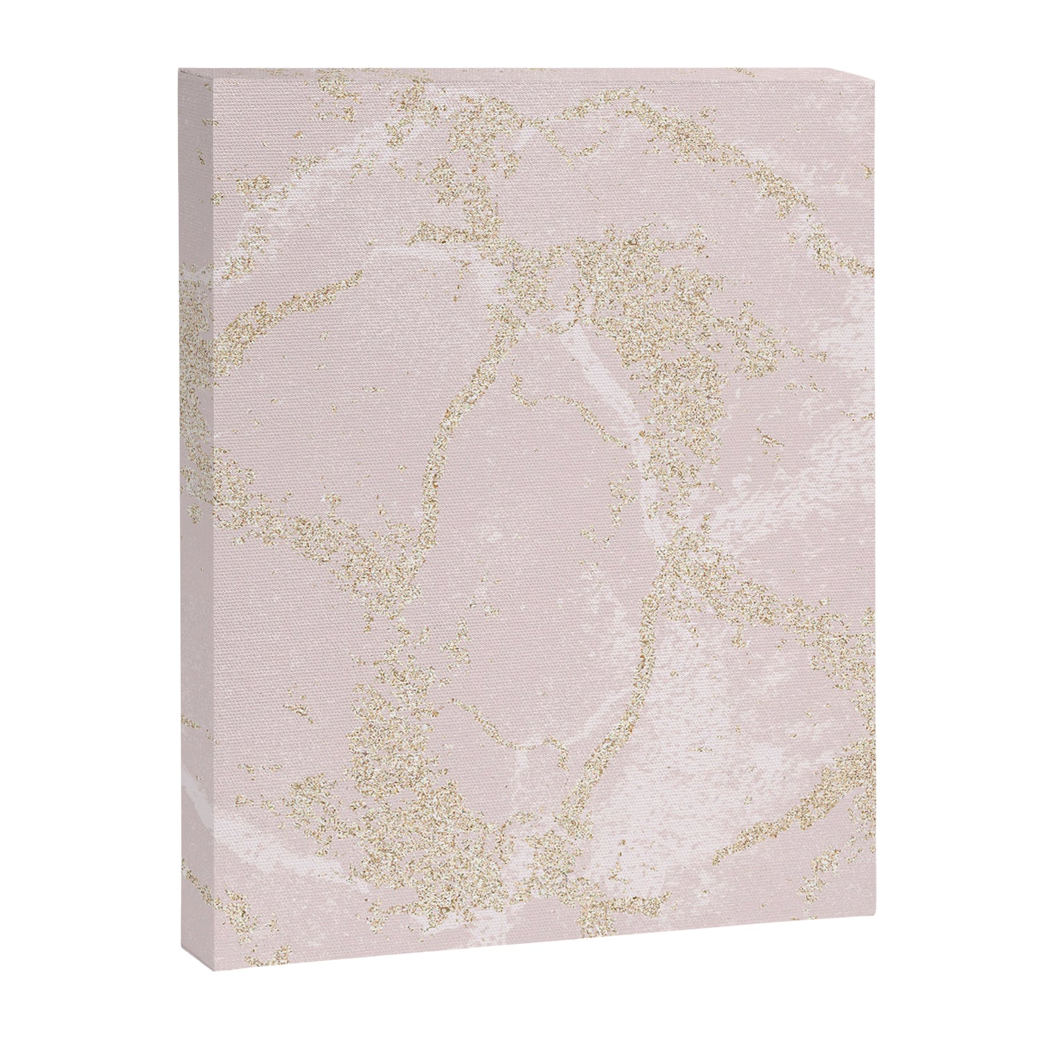 Elegant modern blush pink gold pastel marble Canvas Print Gallery Image 3