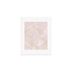Elegant modern blush pink gold pastel marble Art Print Gallery Image 1