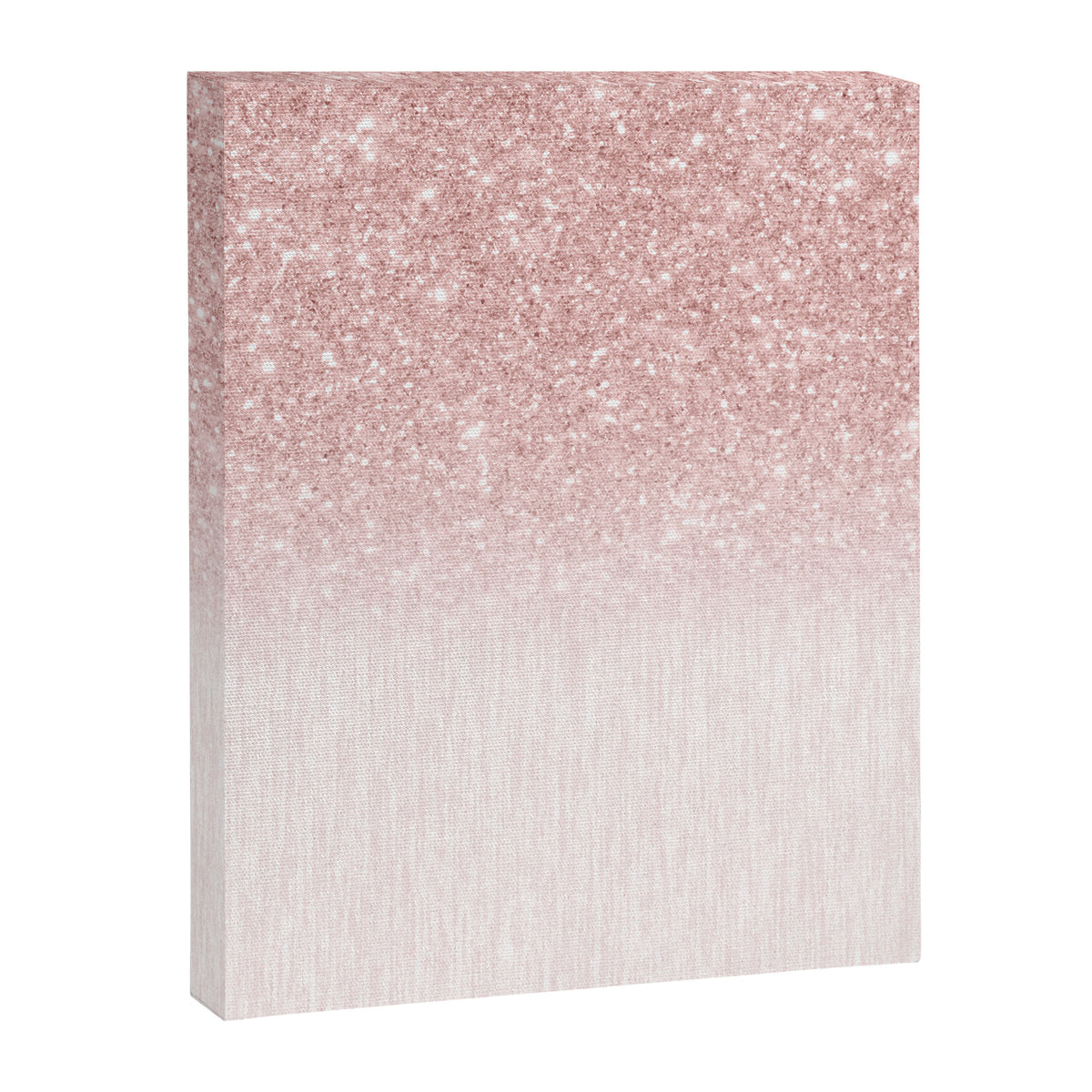 Elegant rose gold pink gradient glitter Canvas Print Gallery Image 8