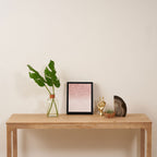 Elegant rose gold pink gradient glitter Framed Canvas Print Gallery Image 4