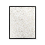 Elegant simple modern faux gold white floral Framed Canvas Print Gallery Image 8