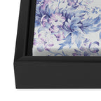 Elegant vintage pink lavender white blue floral Framed Canvas Print Gallery Image 3