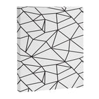 Geometrical modern black abstract wondrous pattern Canvas Print Gallery Image 8