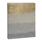 Geometrical ombre glacier gray gold watercolor Canvas Print Gallery Image 8