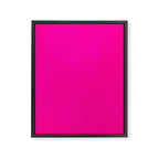 Girly modern neon pink solid color Framed Canvas Print Gallery Image 8