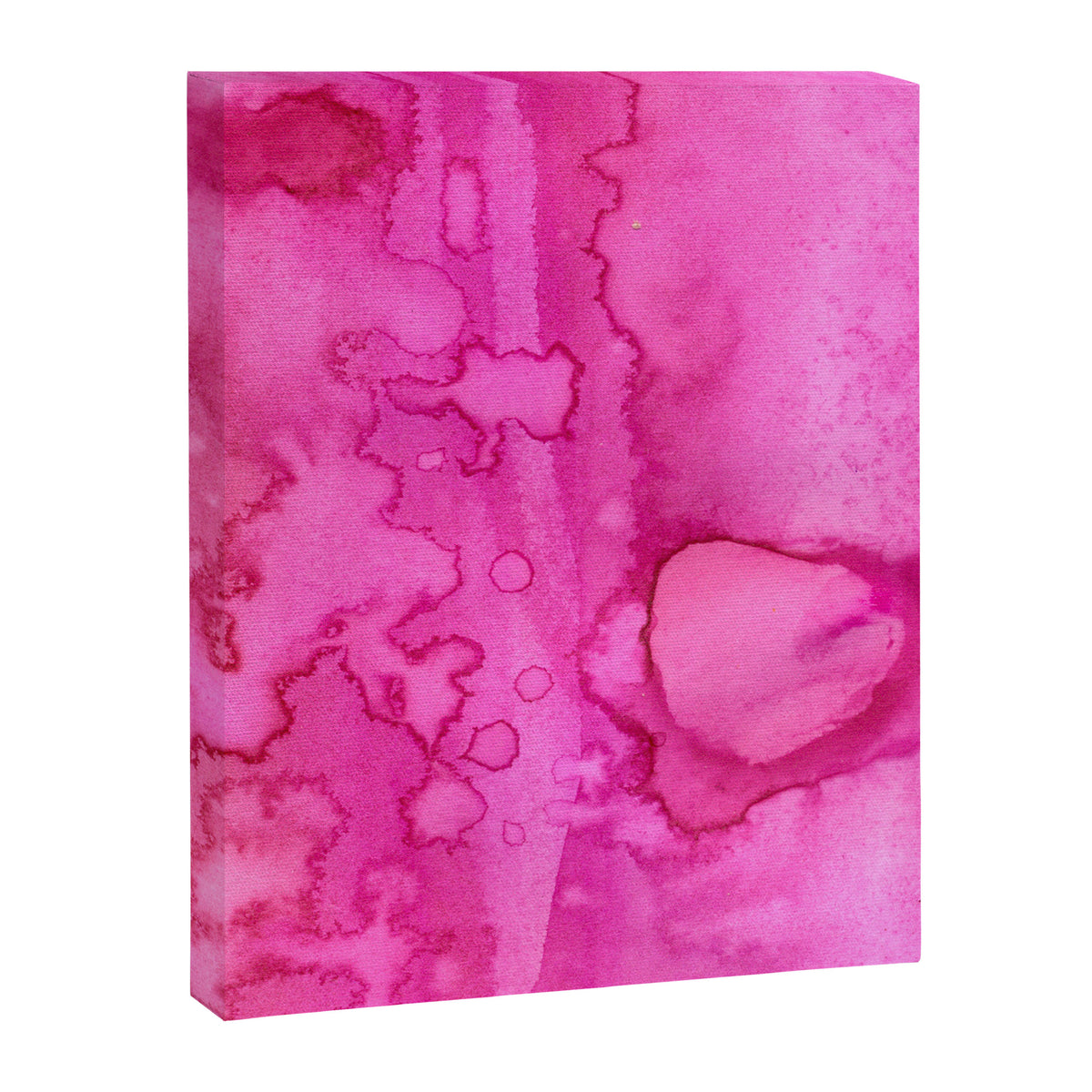 Girly neon pink magenta abstract watercolor paint Canvas Print Gallery Image 8