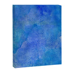 Hand painted abstract blue green watercolor brushstrokes Canvas Print Gallery Image 8