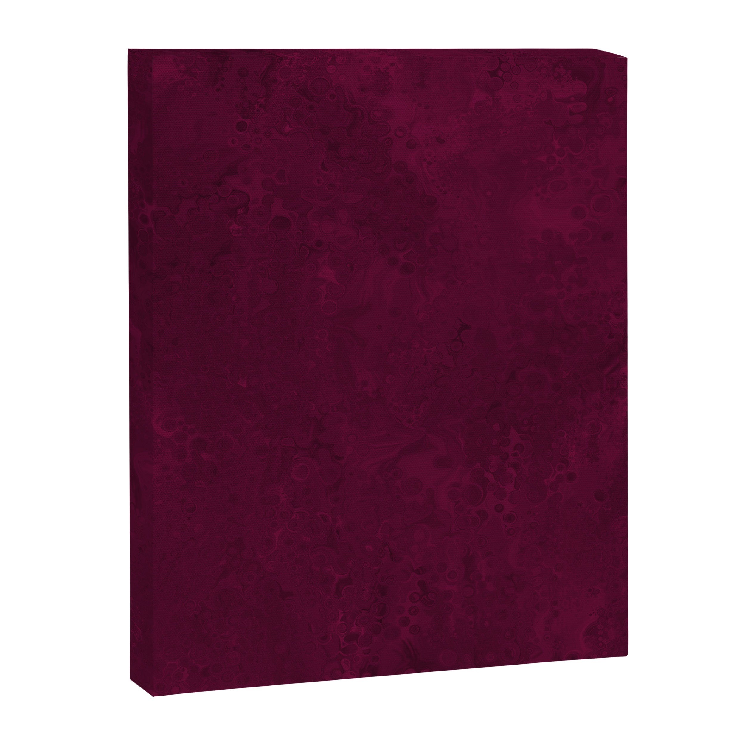 Hand painted modern abstract burgundy marble watercolor Canvas Print Gallery Image 8