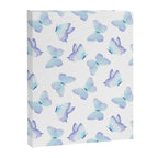 Lilac aqua blue watercolor hand painted butterfly Canvas Print Gallery Image 8