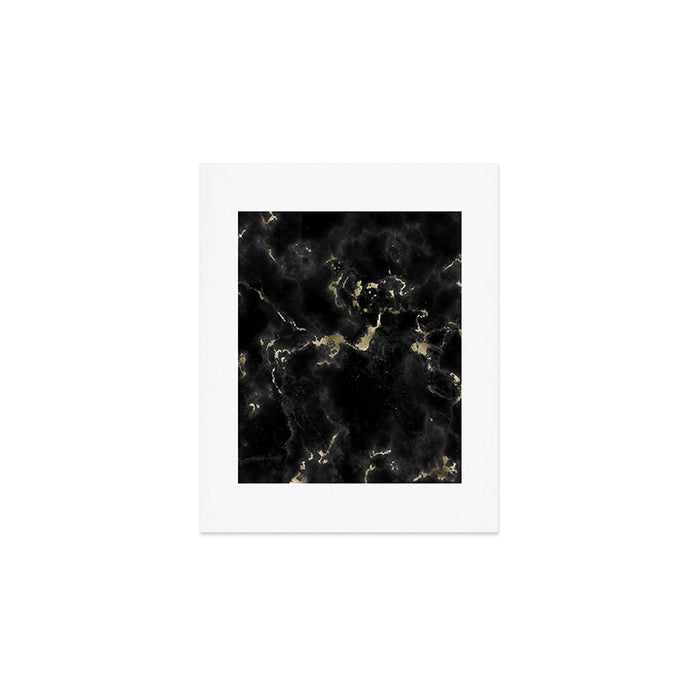 Modern abstract black gold trendy marble Art Print Gallery Image 1
