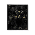 Modern abstract black gold trendy marble Framed Canvas Print Gallery Image 8