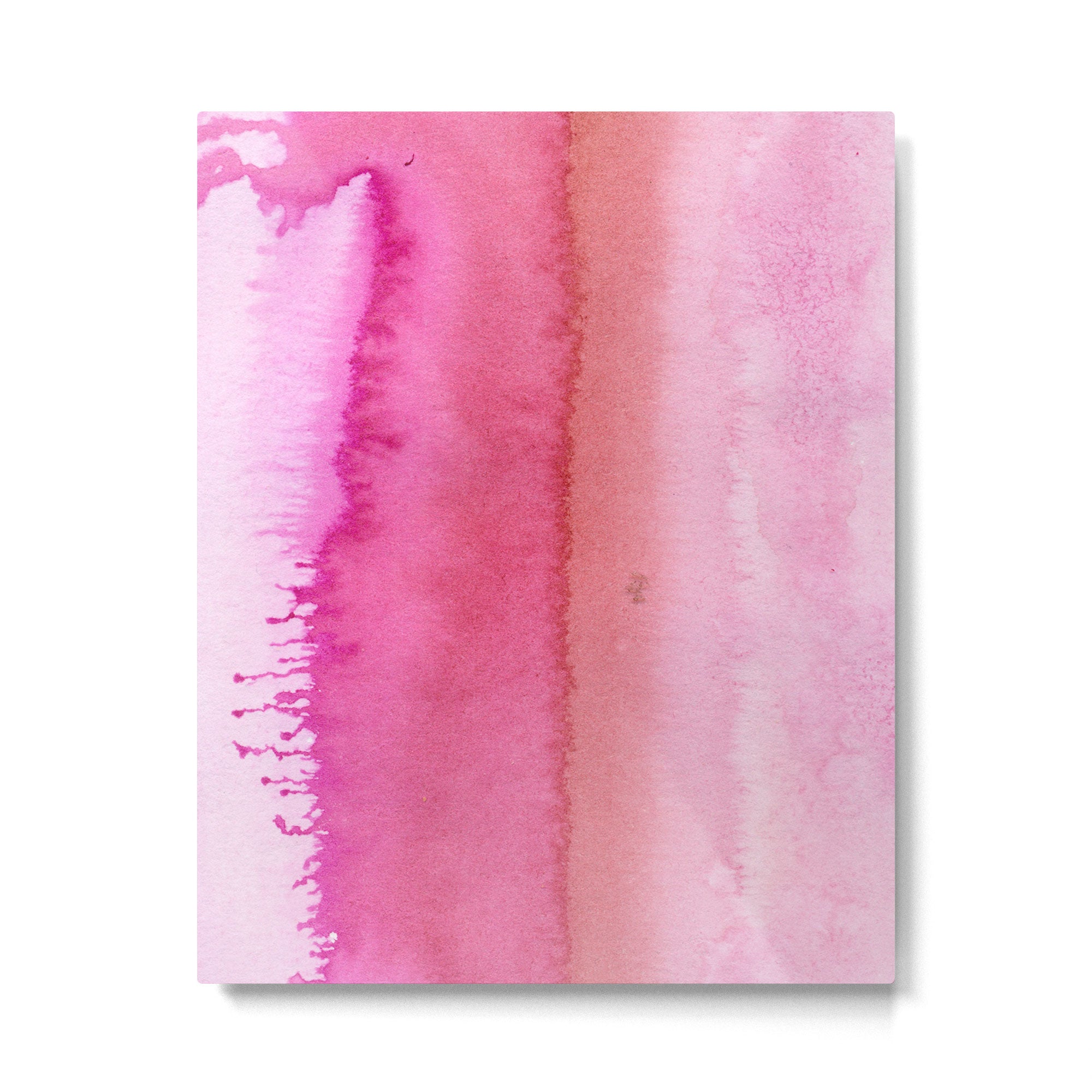 Modern abstract blush pink watercolor paint pattern Metal Print Gallery Image 6