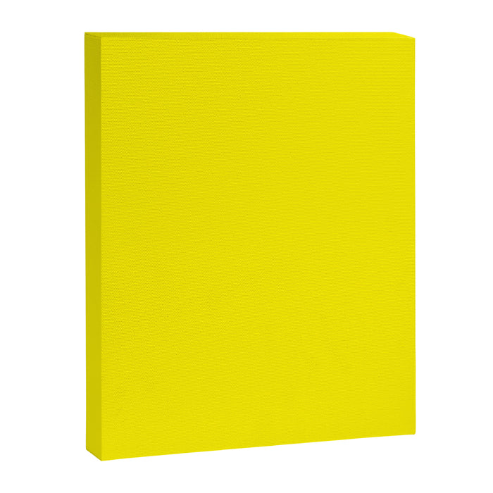Modern abstract bright yellow neon color Canvas Print Gallery Image 1