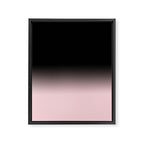 Modern abstract elegant black blush pink gradient pattern Framed Canvas Print Gallery Image 8
