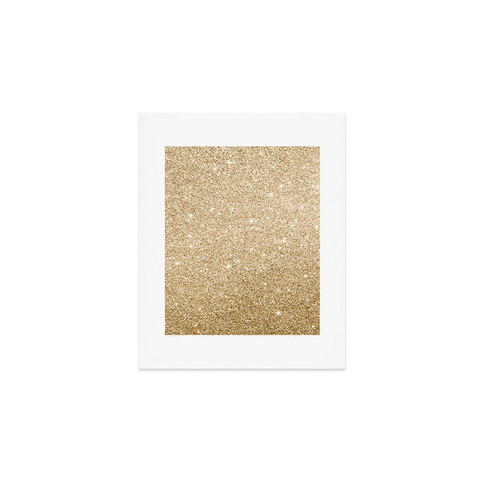 Modern abstract elegant chic gold glitter Art Print Gallery Image 1
