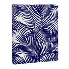 Modern blue white tropical palm trees pattern Canvas Print Gallery Image 8