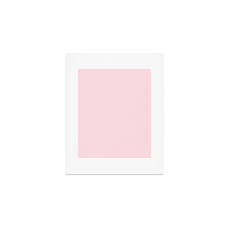 Modern blush pink solid color background design Art Print Gallery Image 1