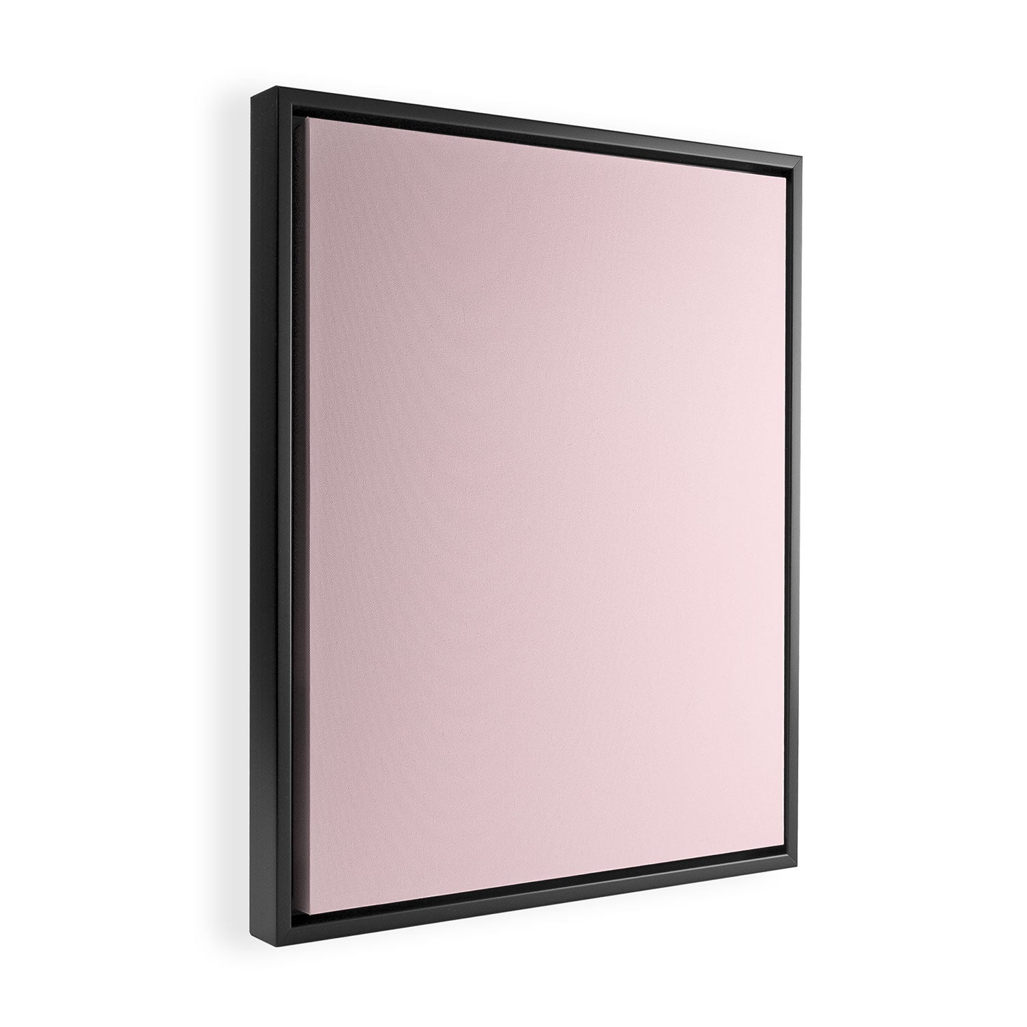 Modern blush pink solid color background design Framed Canvas Print Gallery Image 2
