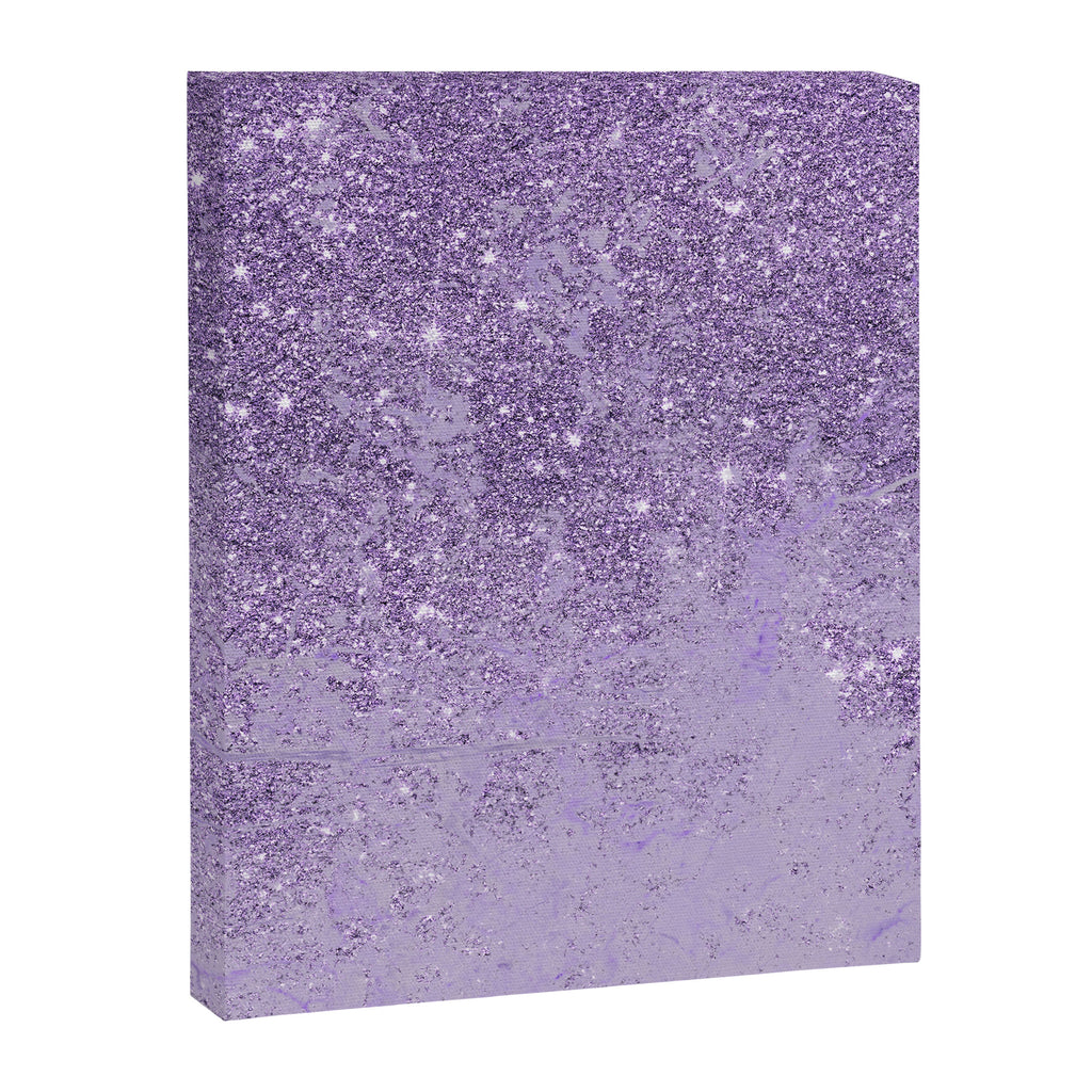 Modern elegant lavender lilac glitter marble Canvas Print Gallery Image 8