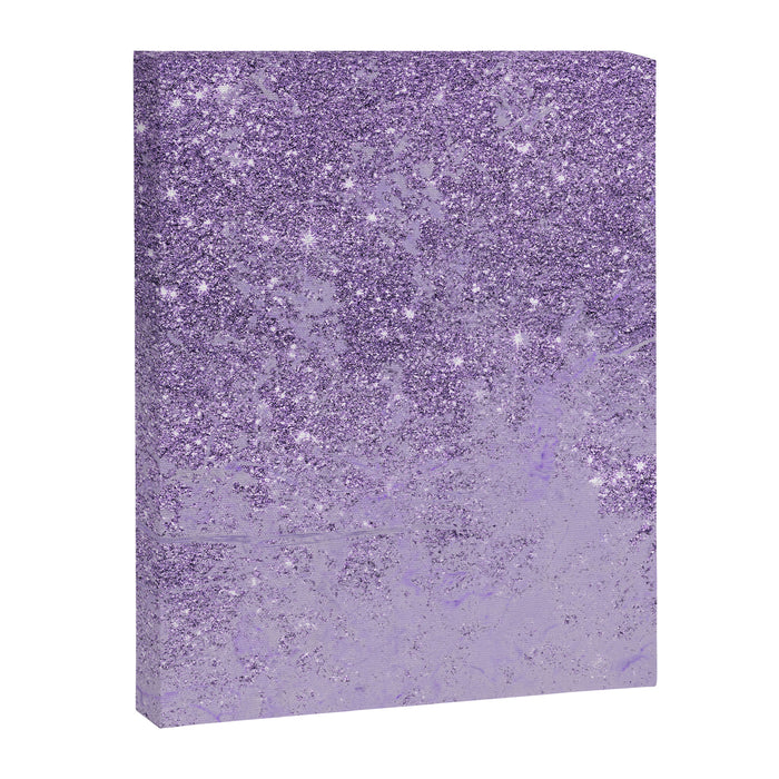 Modern elegant lavender lilac glitter marble Canvas Print Gallery Image 1