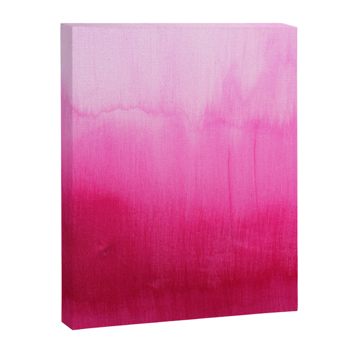 Modern fuchsia watercolor paint brushtrokes Canvas Print Gallery Image 1