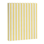 Modern geometrical baby yellow white stripes pattern Canvas Print Gallery Image 8
