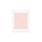 Modern ivory blush pink girly cheetah animal print pattern Art Print Gallery Image 1
